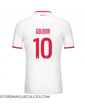 AS Monaco Aleksandr Golovin #10 Maglia Gara Casa Repliche 2024-25 Maniche Corte